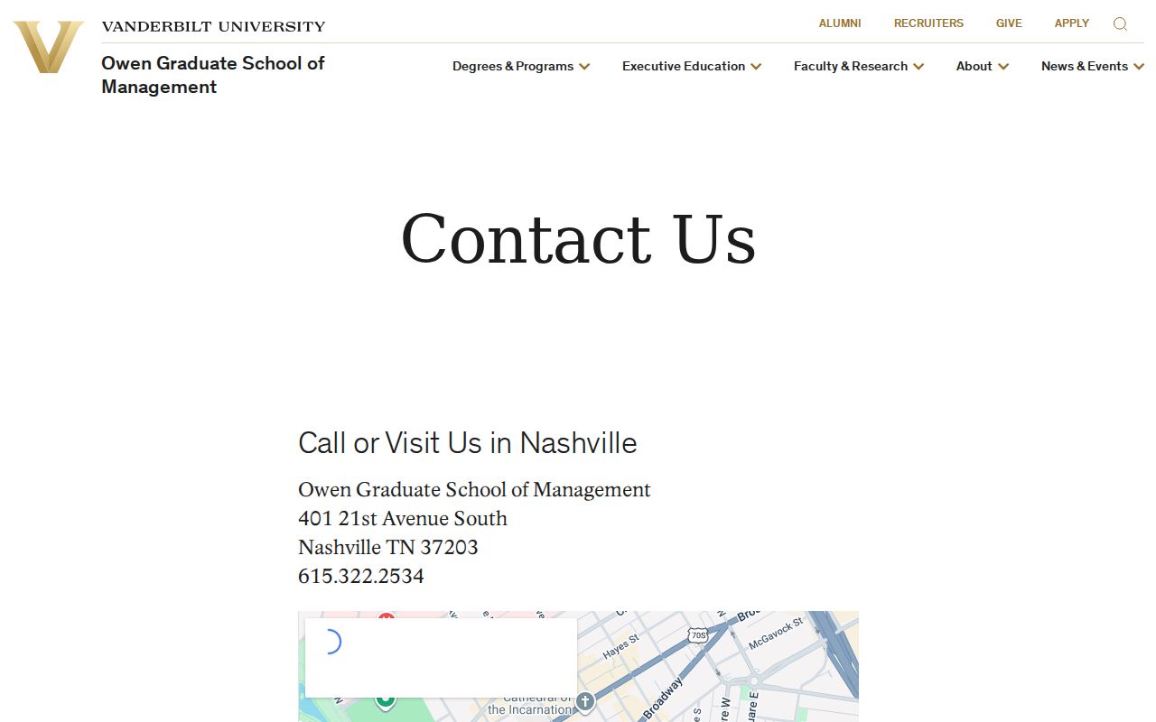 Nashville people directories Vanderbilt People Finder form